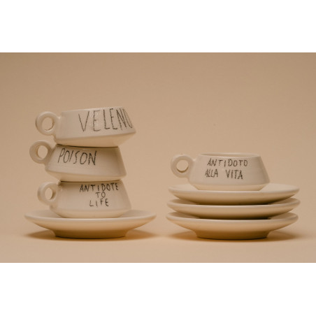 Tazzina da Caffè in Ceramica - Fatta a Mano in Italia, Design Unico