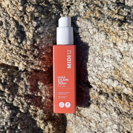 olio solare abbronzatura SPF 30 effetto luminoso pelle